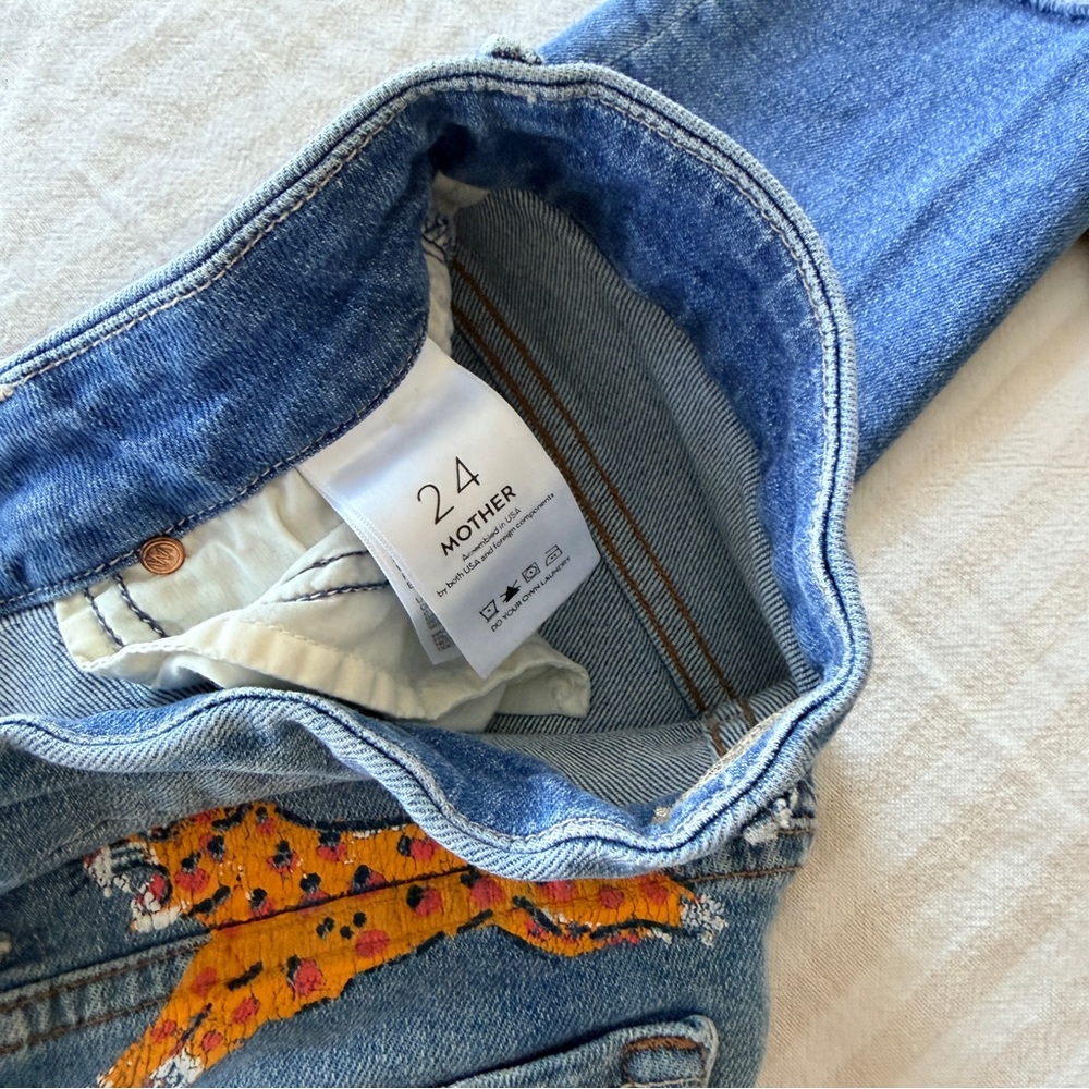 MOTHER Rascal Painted Jaguar Jeans - Picture 3 of 5
